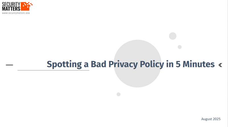 Spotting a Bad Privacy Policy in 5 Minutes